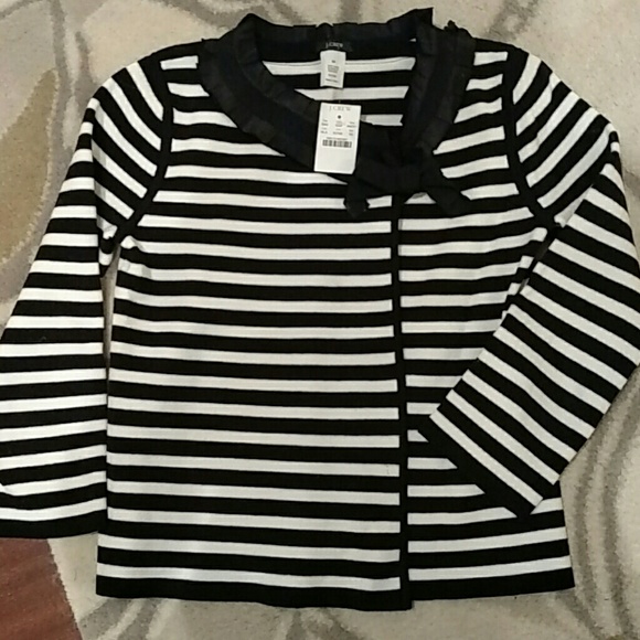 New with Tags J. Crew French Stripe Tie Jacket - Picture 3 of 5