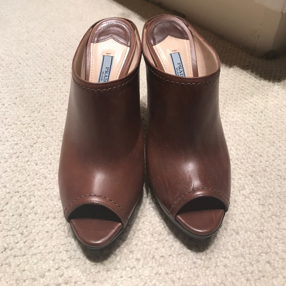 Prada mule heels