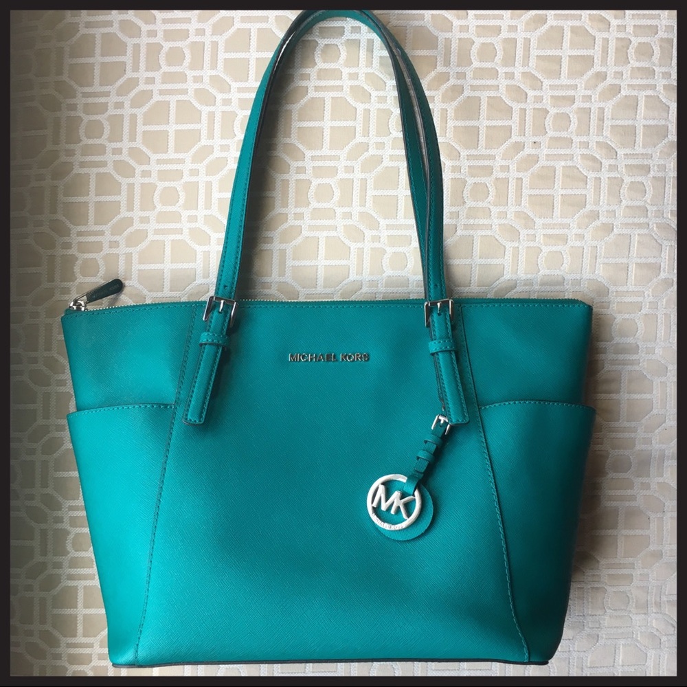 Michael Kors Jet Set Tote Peacock