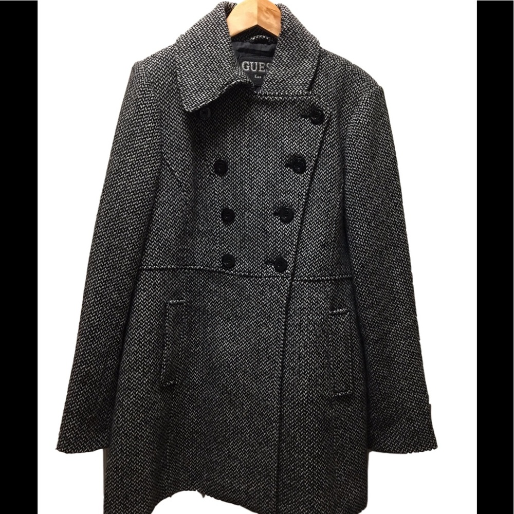 Guess Women’s Double-breasted Twill Coat