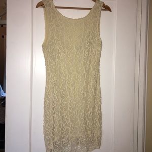 Fitted lace dress