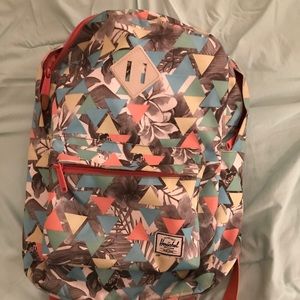 Herschel backpack- triangular and floral print