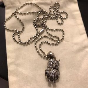 Lagos Sterling Silver Rare Wonders Owl Necklace