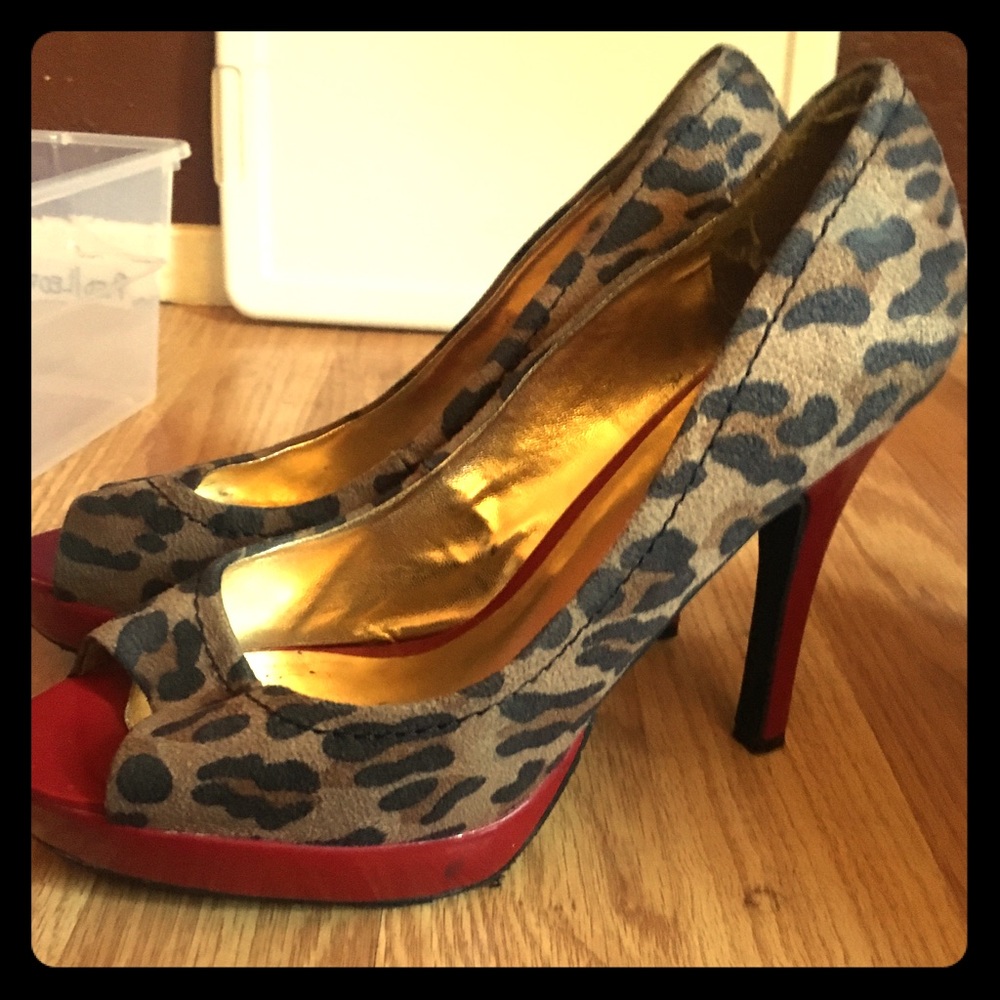Leopard Print and Red Stilettos