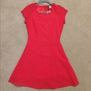 Pink short H&M sheer skater dress