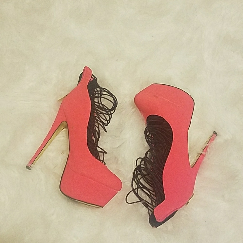 Coral heels