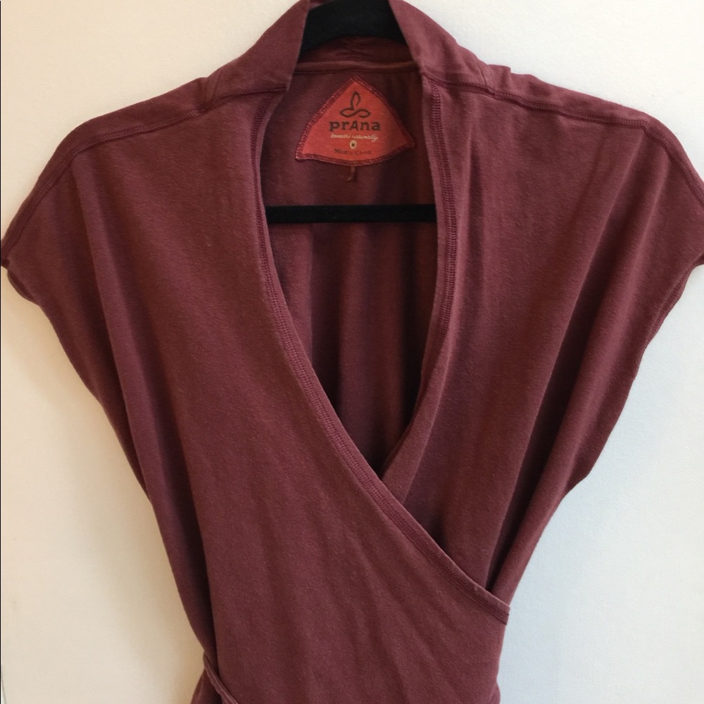 PRANA FRENCH TERRY WRAP SWEATSHIRT YOGA ACTIVEWEAR