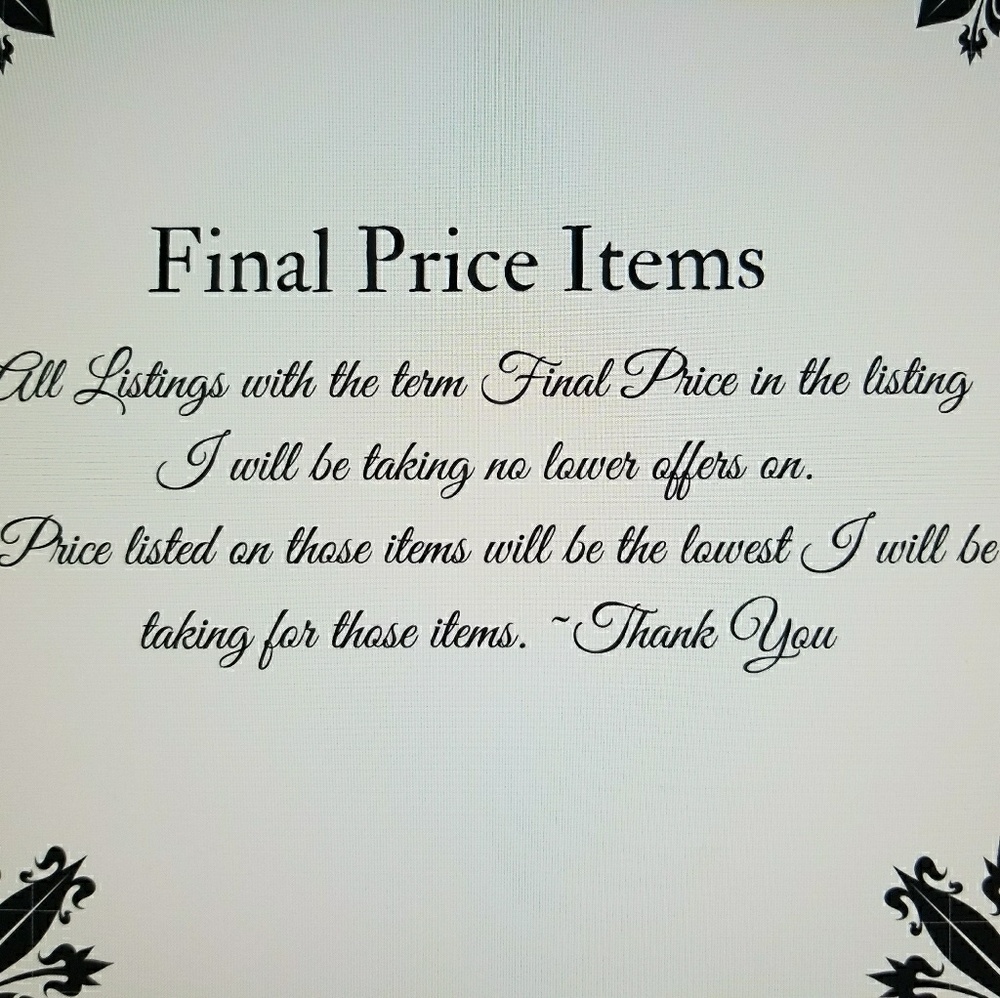 FINAL PRICE ITEMS