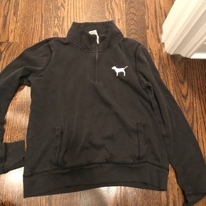 Pink zip up black small