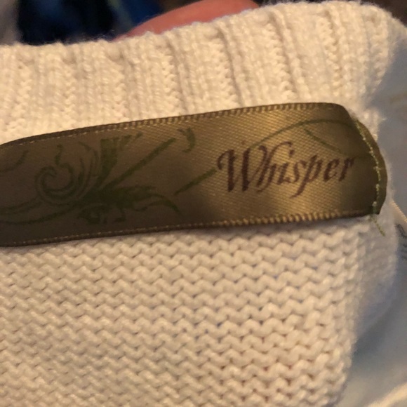 Whisper Cotton Anchor Sweater size M - Picture 3 of 5