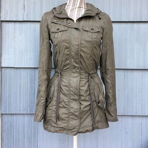 Vintage Windbreaker w/ Hood and Adjustable Waist