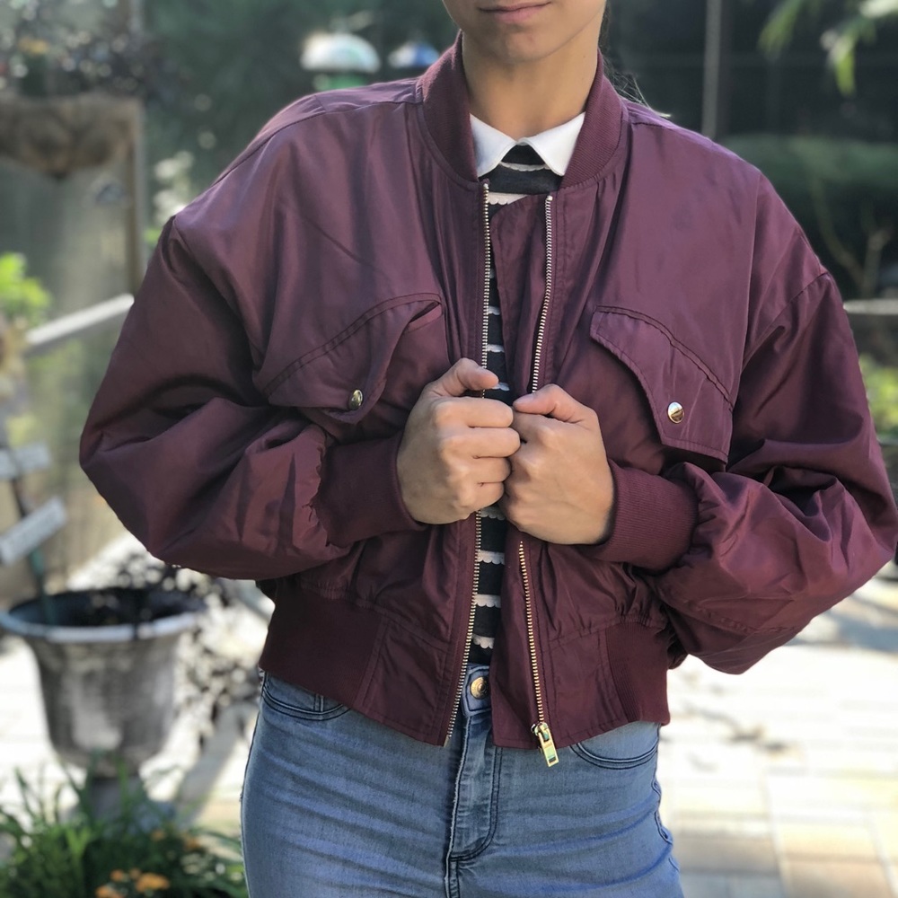 NWT Romeo + Juliet Couture Cropped Bomber Jacket!