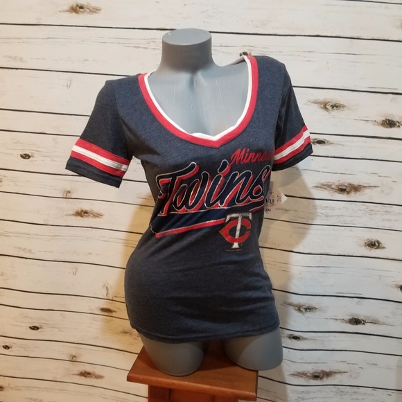 Campus Lifestyle Tops - Women's V-Neck Minnesota Twins Tee