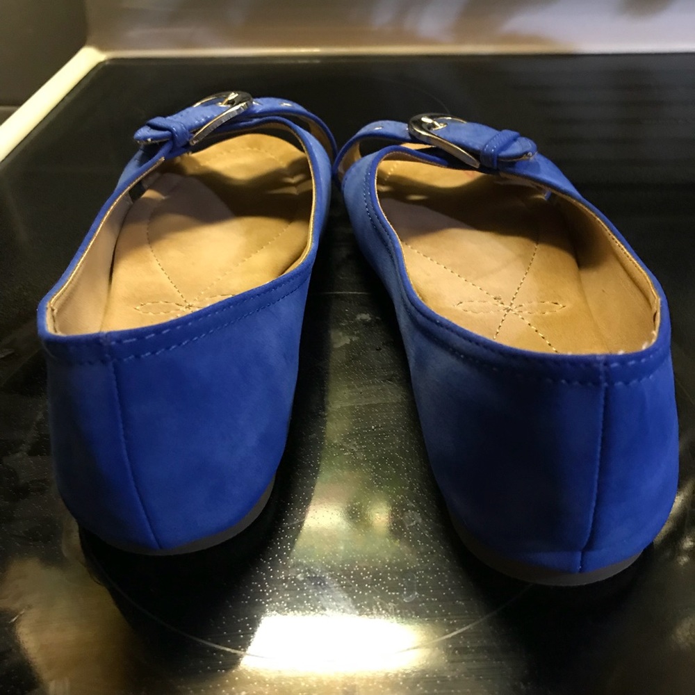 Blue Akua slip on shoes