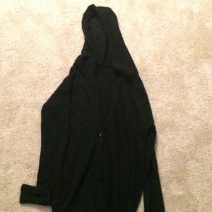 black zip up hoodie NWOT