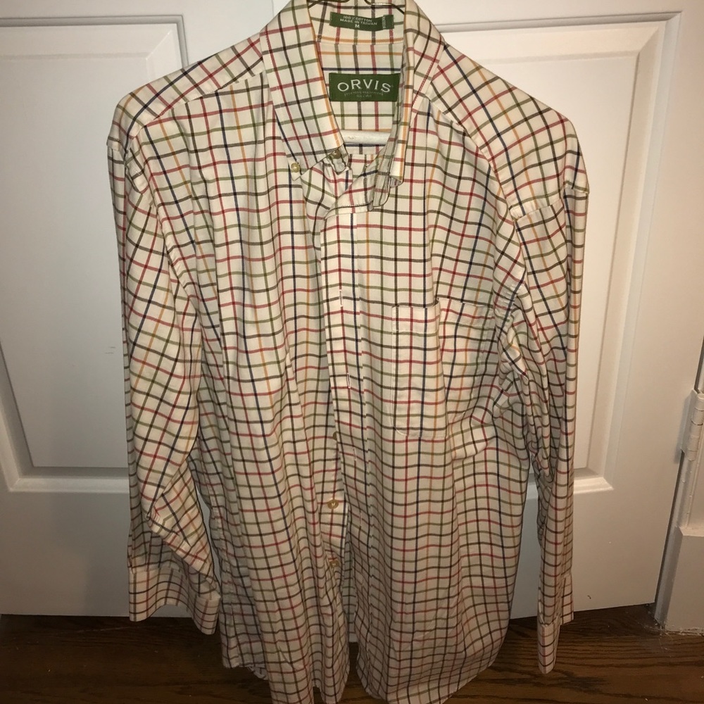 Orvis plaid shirt - medium