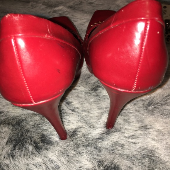 🆑*DONATING SOON*Joey Candy Red Heels w/Gold - Picture 7 of 8