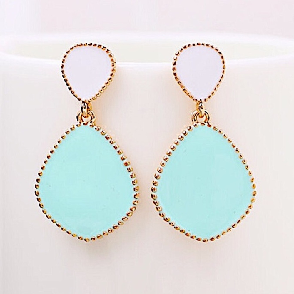Turquoise contrast earrings new bohemian style