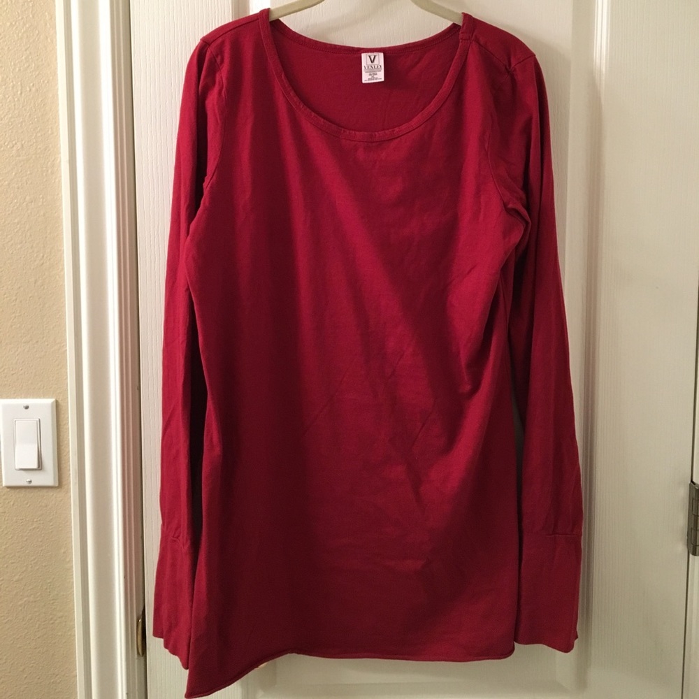 NWOT long red tunic