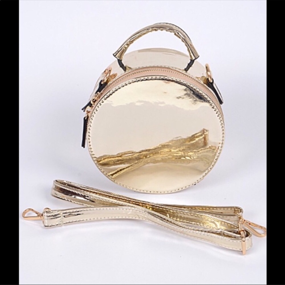 Gold mirrored crossbody
