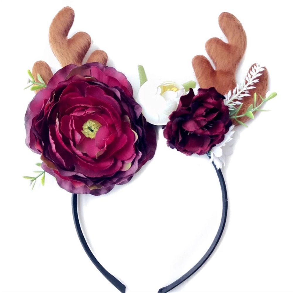 Holliday headband,Christmas Headband,reindeerear