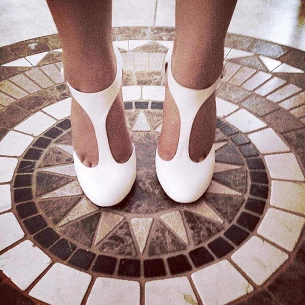 White heels