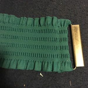 Green elastic waist belt (size: small)
