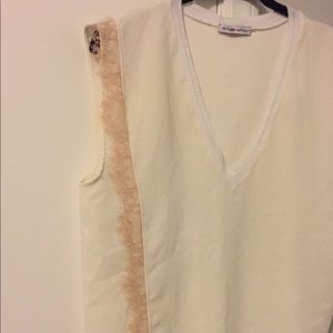 EUC Zara Cream Lace Top
