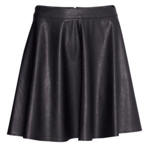 Black Leather Skirt