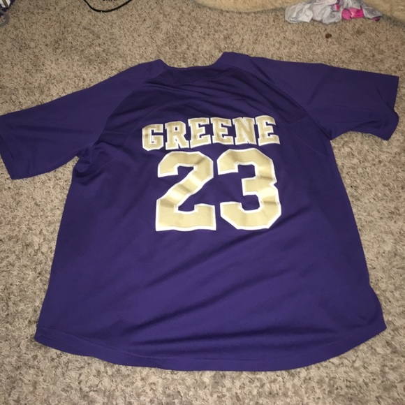 Nike Purple and Gold UW XL Baseball Jersey - Picture 2 of 2