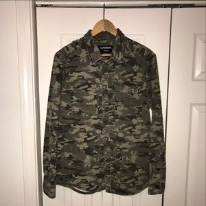 Rue 21 Camouflage Button Down Shirt