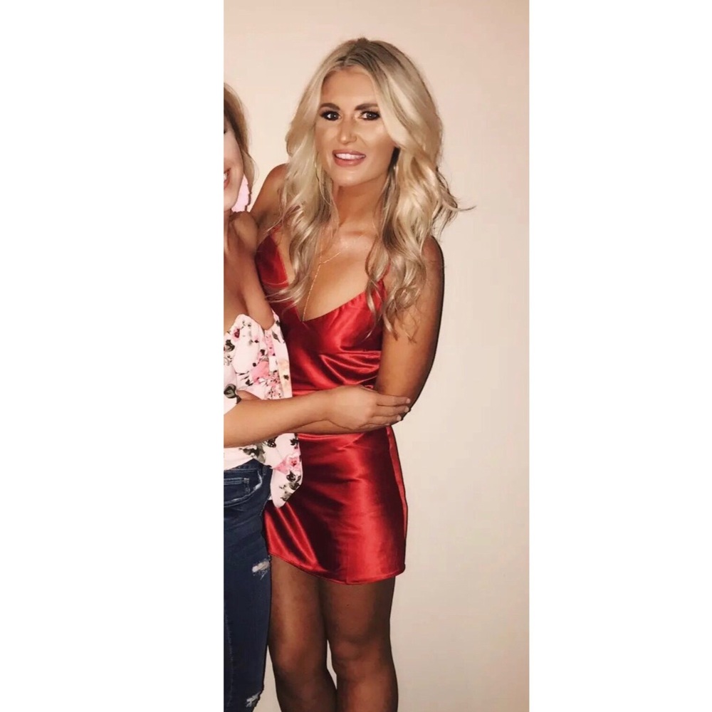 Red Silk dress