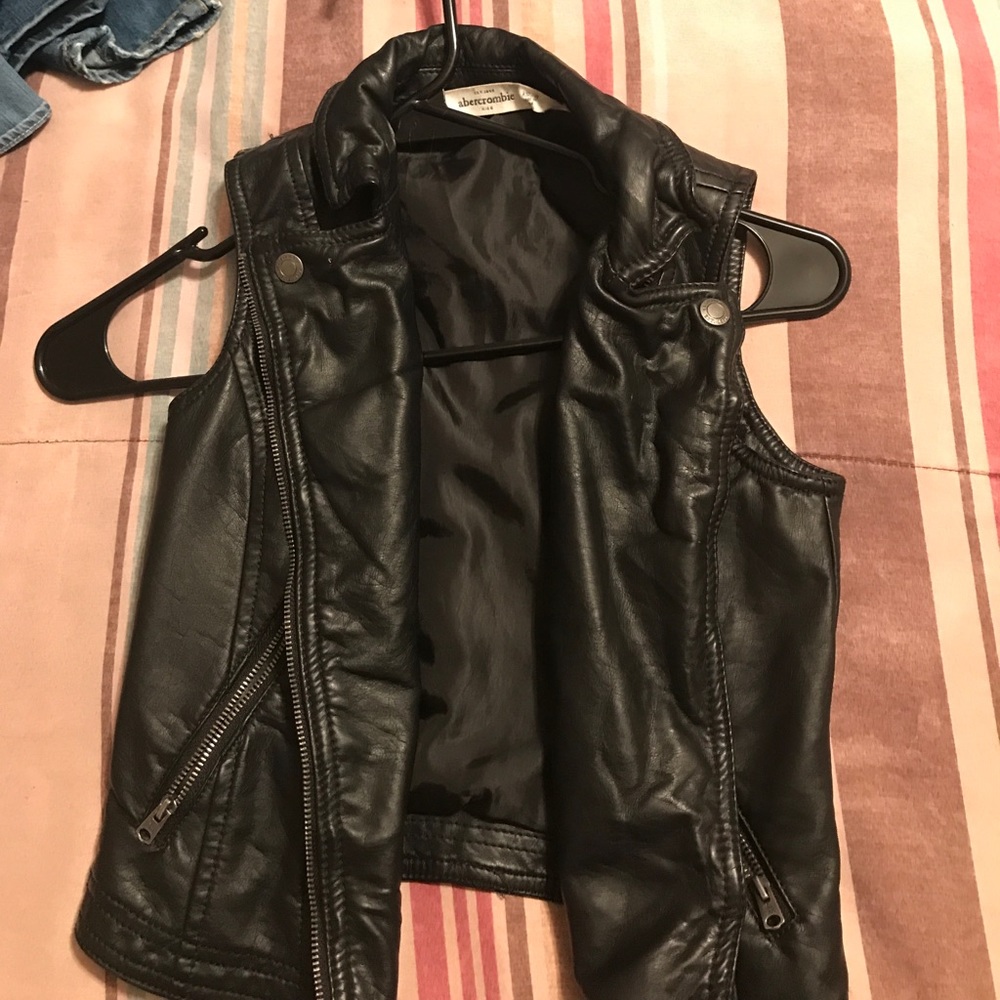 kids Leather Motorcycle Vest