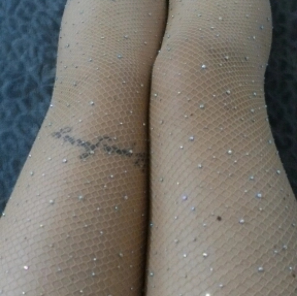 Nude Sparkle Fishnets - Picture 2 of 6