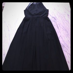 J.Crew Long black bridesmaid dress