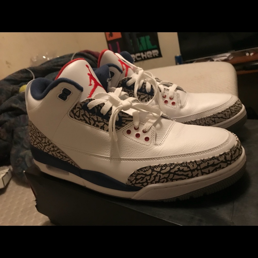 Air Jordan 3 og true blue sz 15