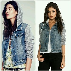 Free People Distressed Jean jacket