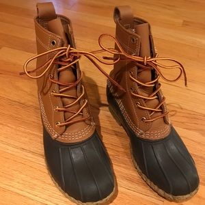 LL Bean Duck Boots- Size 6, worn once