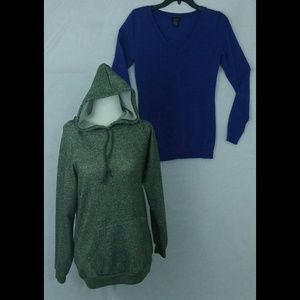 Lot of 2 Rue 21 Sweater & Hoodie size M