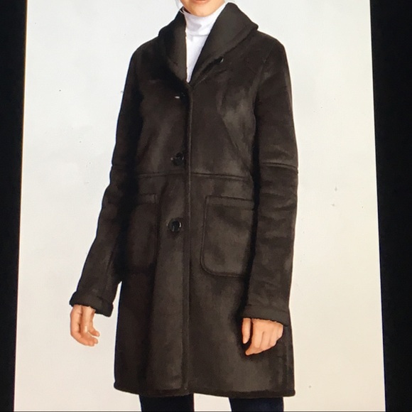 lands end shearling coat