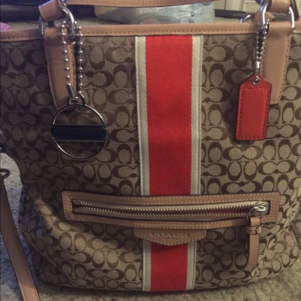 Authentic Coach cross body. Adjustable strap.
