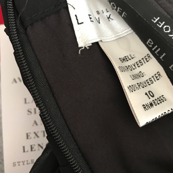 Bill levkoff  Black chiffon dress - Picture 4 of 4