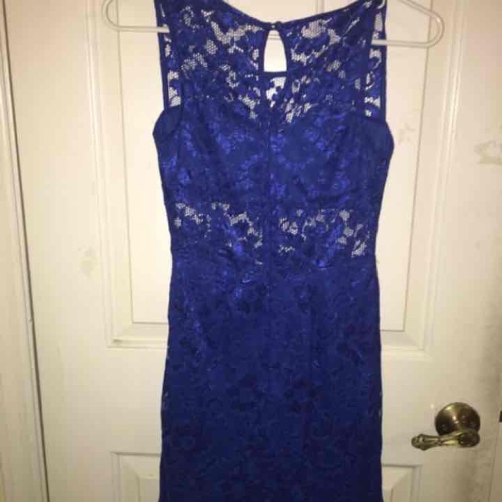 Blue Lace Dress - Picture 3 of 3