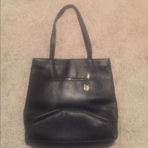 Mulberry black leather purse.