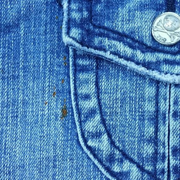 Lightly Distressed Flare Jeans Size 13 - Picture 5 of 6