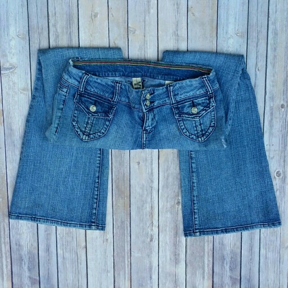 Lightly Distressed Flare Jeans Size 13 - Picture 6 of 6