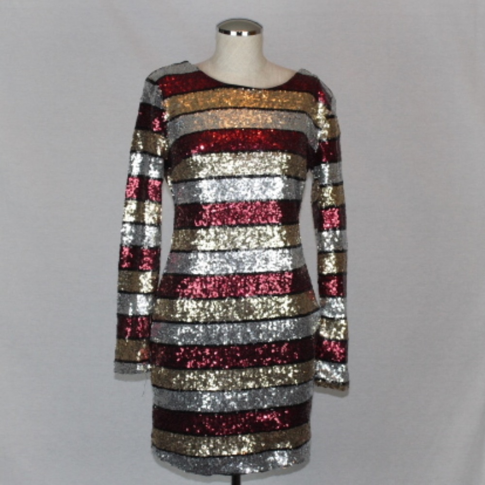 NEW!!! Red, Gold, Silver BodyCon  Dress