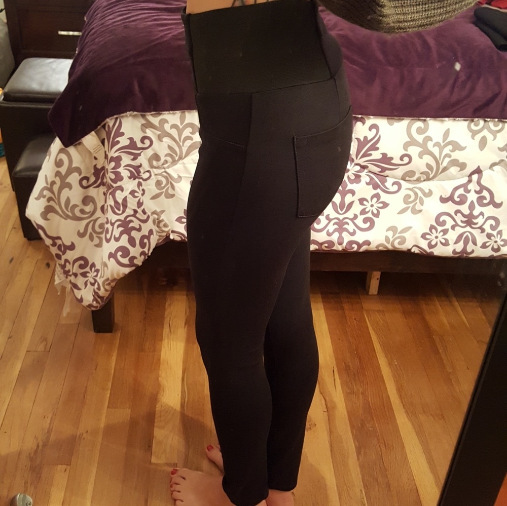 A'gaci Black High Waisted Leggings