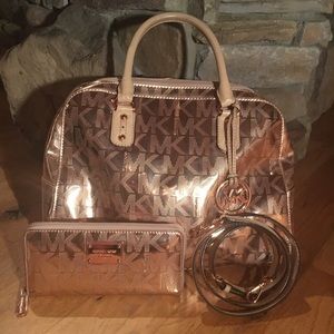 Michael Kors Rose Gold Purse
