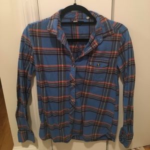 Plaid flannel button down